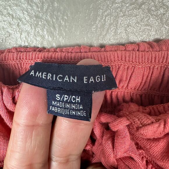 American Eagle Smocked Summer Top Size Small - Picture 3 of 5